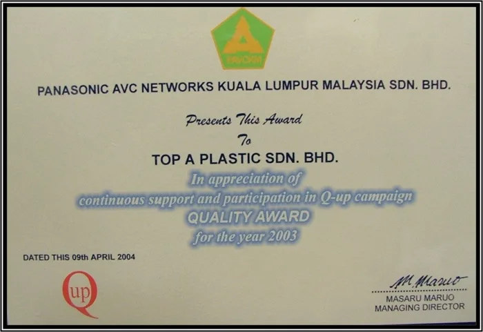 Panasonic AVC Networks award